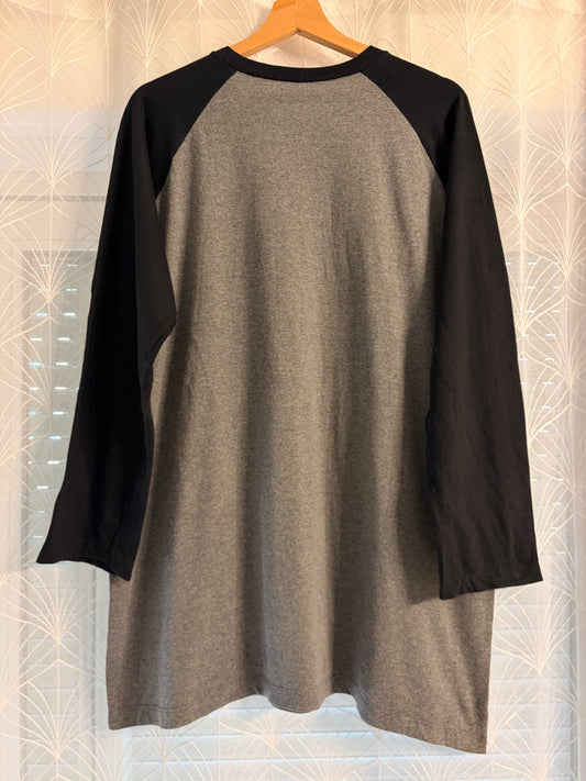 T-shirt Raglan Baseball Disneyland Resort 1955 Mickey – Gris/Noir – Taille L