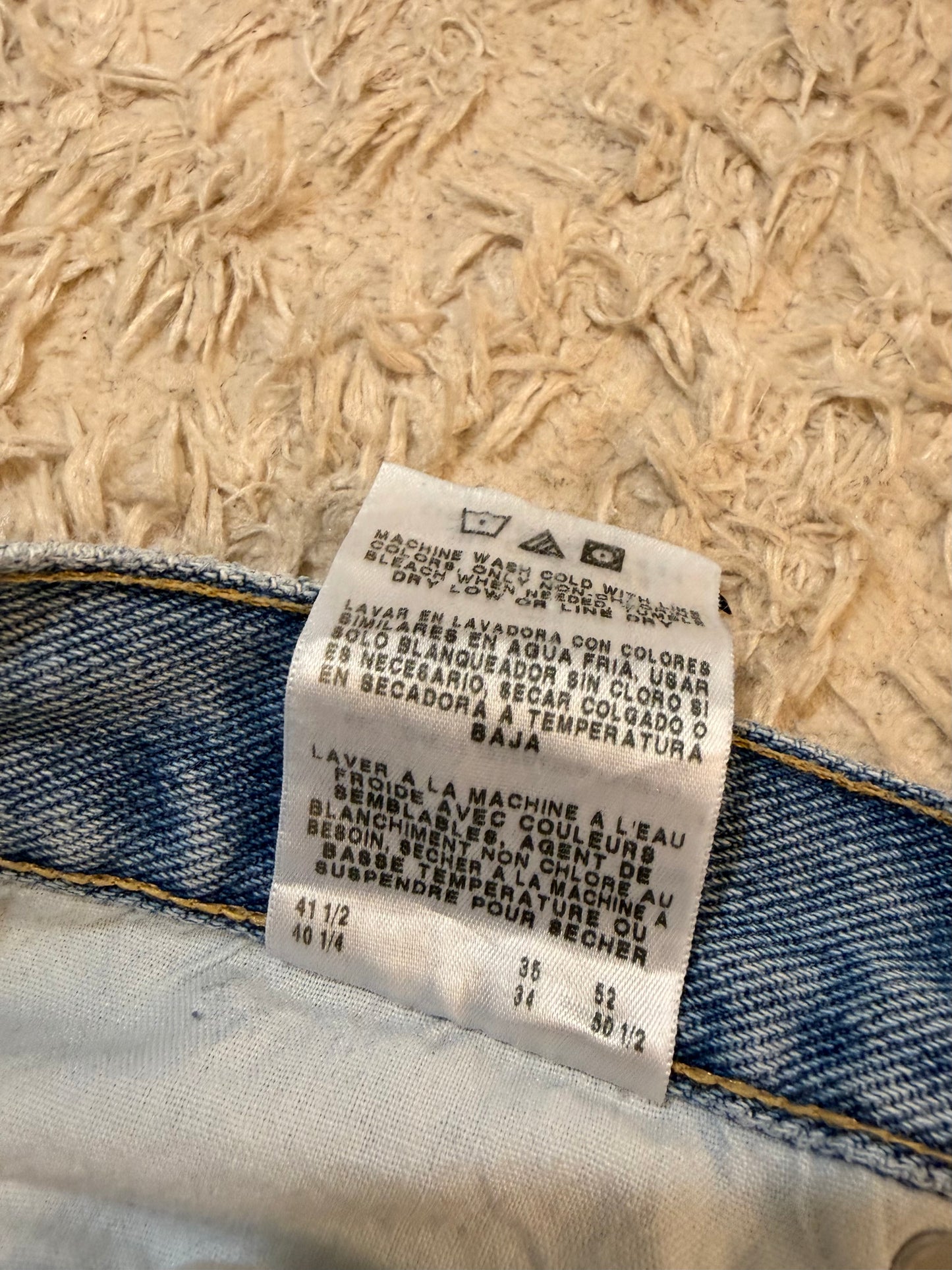 Jean Wrangler Rugged Wear Bleu Clair Délavé 100% Coton Regular Fit W40/L34 (FR 48-50 Grande Taille Longue) – Homme – Très Bon état
