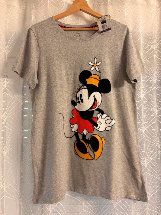 T-shirt Disney Minnie Mouse Gris Chiné Femme – Taille XXL | Neuf avec étiquette