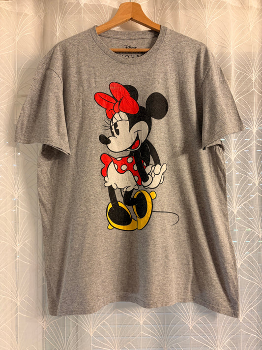 T-shirt Disney Minnie Mouse Vintage Gris Chiné – Taille L | Seconde Main