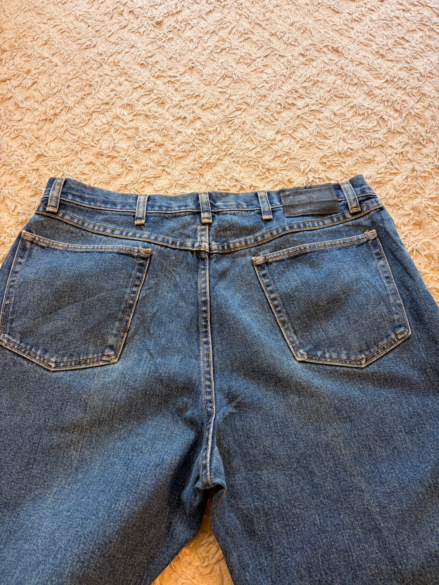 Jean Wrangler Silver Edition Droit Bleu Medium Délavé 100% Coton – Homme – Taille W38/L30