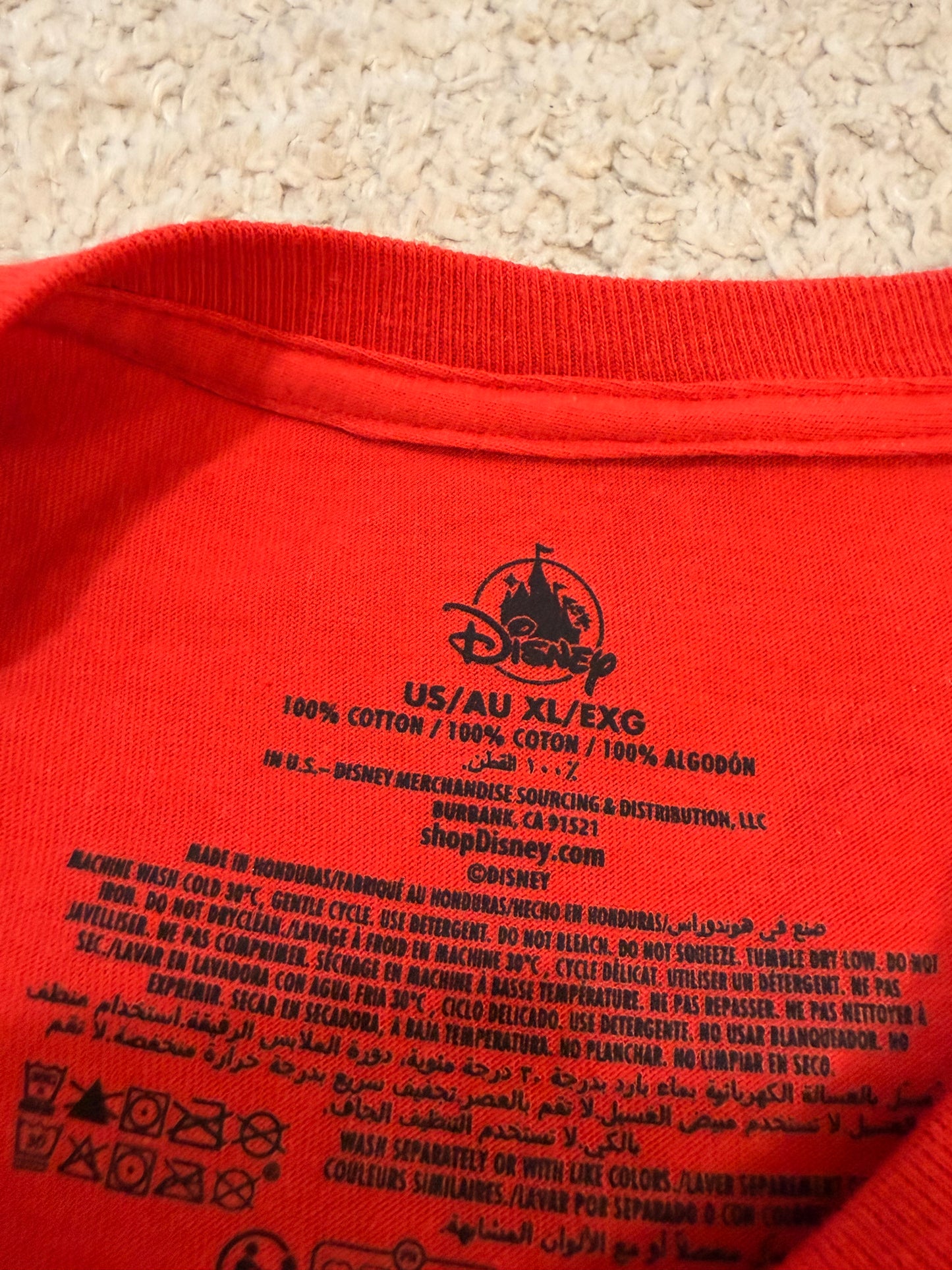 T-shirt Disneyland Resort « Make Your Own Magic » Rouge – Taille XL