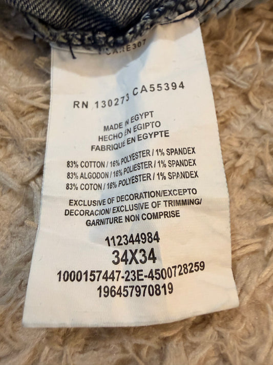 Jean Wrangler Premium Quality Relaxed Boot Bleu Délavé Coton Spandex W34/L34 (FR 44) – Homme – Très Bon état