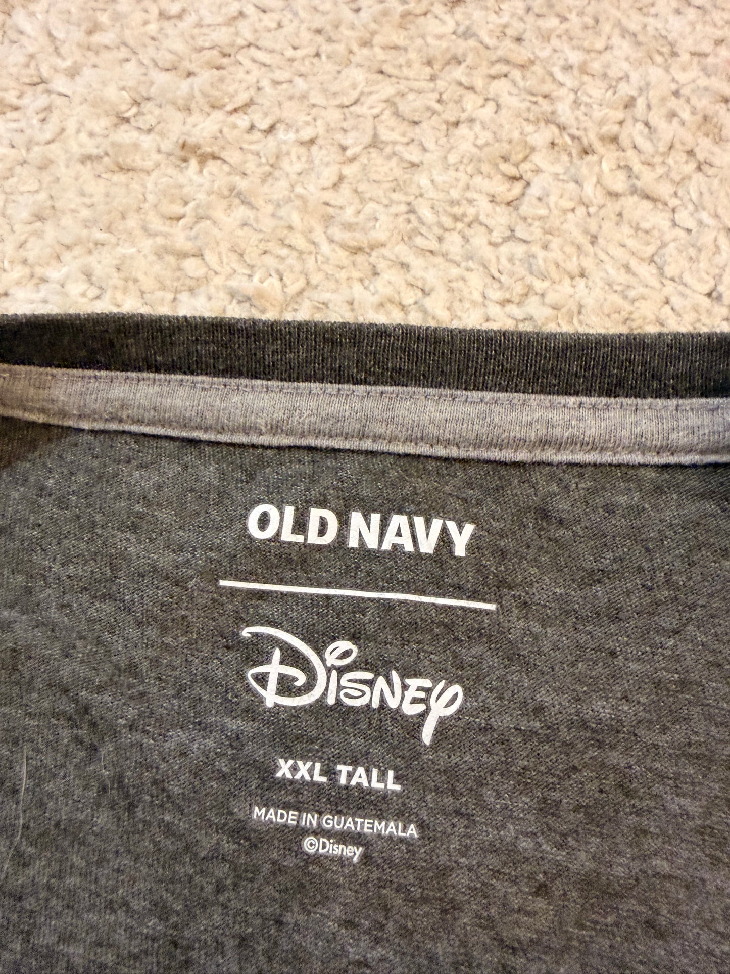 T-shirt Disney x Old Navy Mickey Mouse Vintage Gris Anthracite – Mixte – Taille XXL Tall