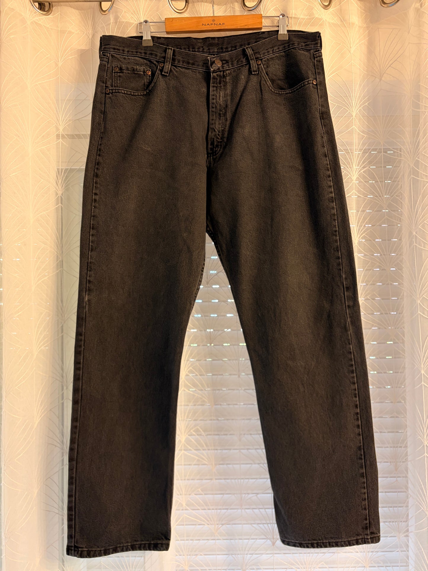 Jean Wrangler Premium Quality Comfort Guaranteed Noir Délavé Anthracite Faded Black 100% Coton W38/L32 – Homme – Taille 48