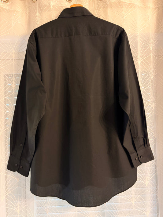 Chemise Pierre Cardin Manches Longues Noire – Taille L
