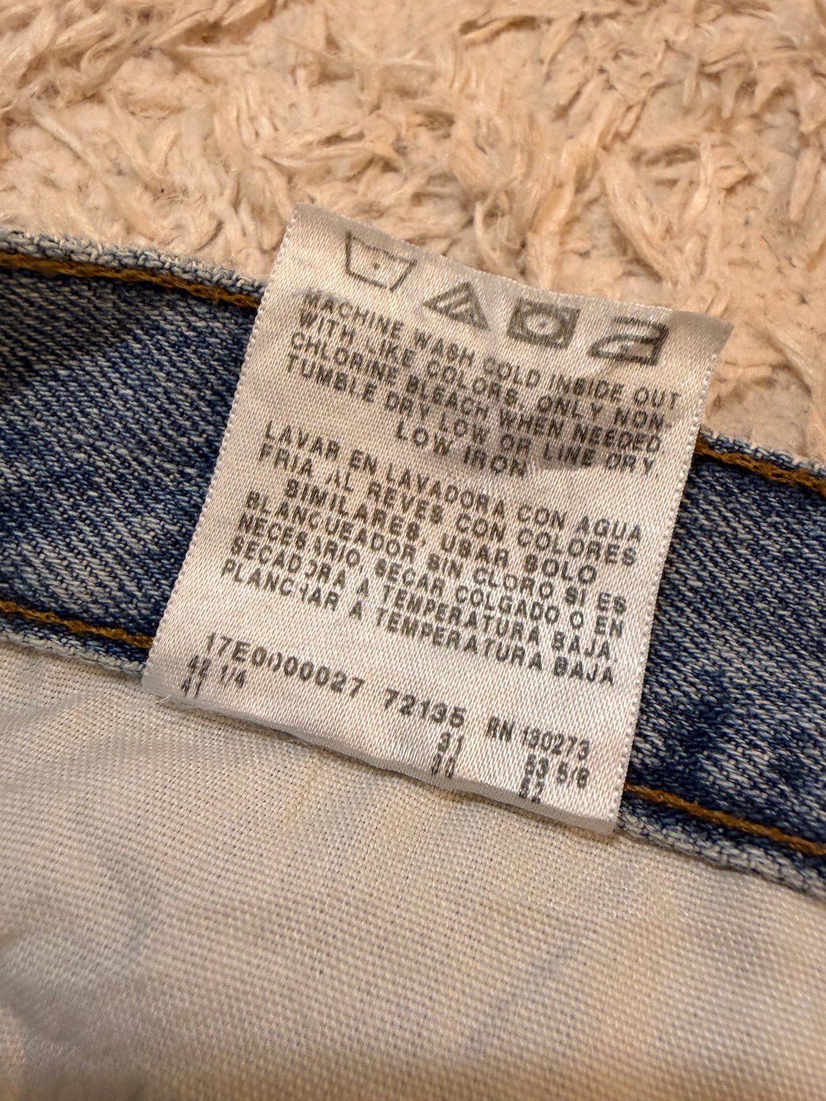 Jean Wrangler Premium Quality Relaxed Fit Bleu Clair Délavé 100% Coton W40/L30 (FR 48-50) – Homme Grande Taille – Très Bon état