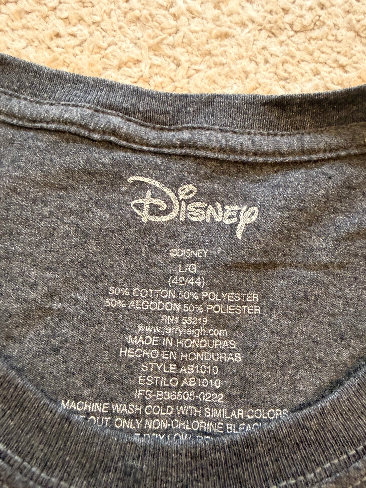 T-shirt Disney Mickey Mouse Florida Silhouette Gris Anthracite – Taille L