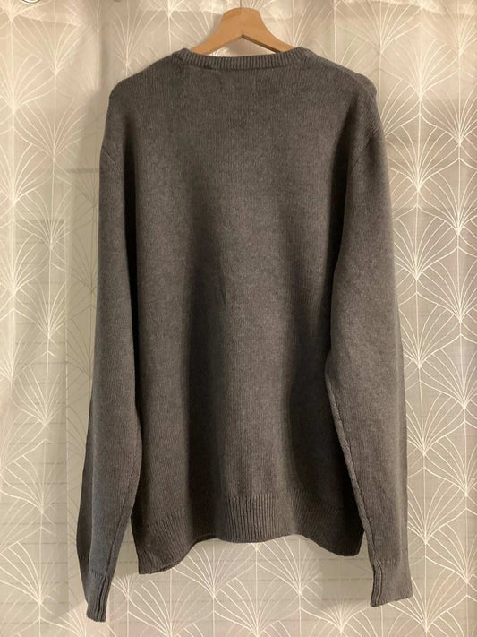 Sweat Chaps Homme - Gris Uni - XLTG - Coton
