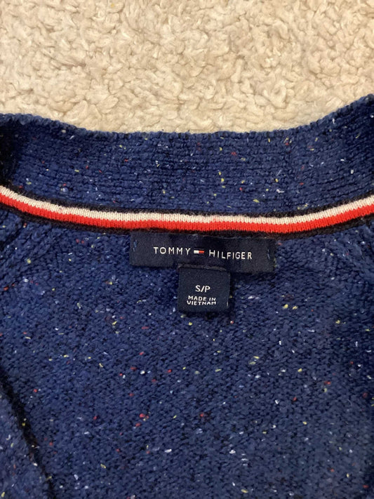 🔷 Sweat Tommy Hilfiger Femme Col V - Bleu - Taille S/P