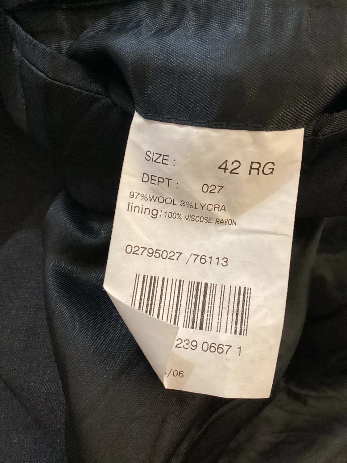 Brooks Brothers 346 Stretch Blazer - Dark Gray - Size 42RG (M)