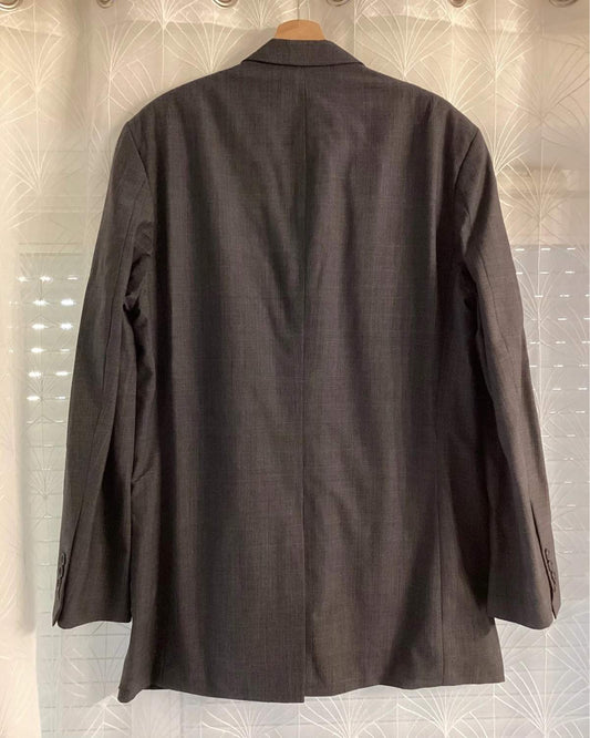 Brooks Brothers 346 Stretch Blazer - Gray/Blue Plaid - Size 42L