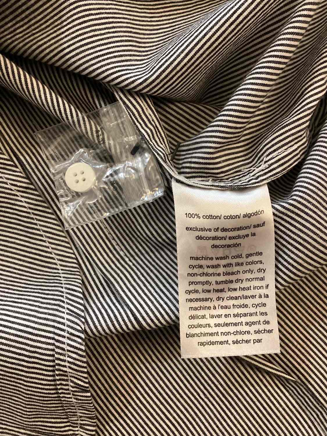 Tommy Hilfiger Women's Striped Shirt - Grey/White