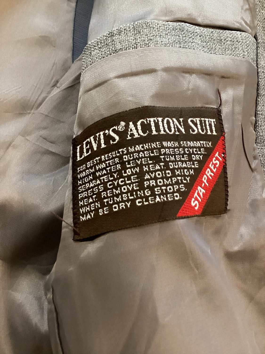 Blazer Levi's Tailored "Action Suit" - Gris - Talla 42L (M) - Lana