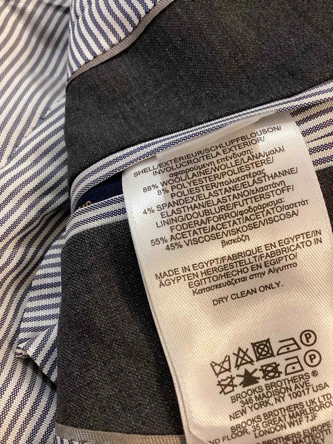 Blazer Brooks Brothers "Explorer" Regent Fit - Gris - Talla 41R (S)