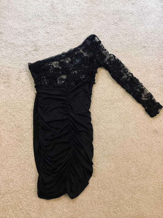 Robe Épaule Dénudée Noire - M
