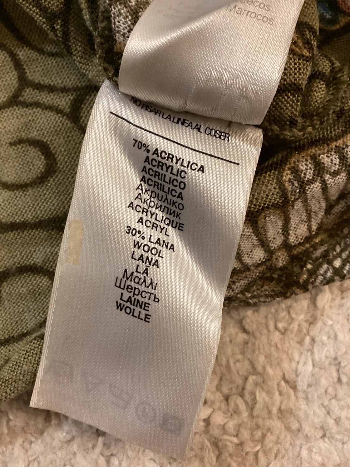 Blouse Prenatal Maternité - Beige/Kaki/Blanc - Laine/Acrylique - Taille M