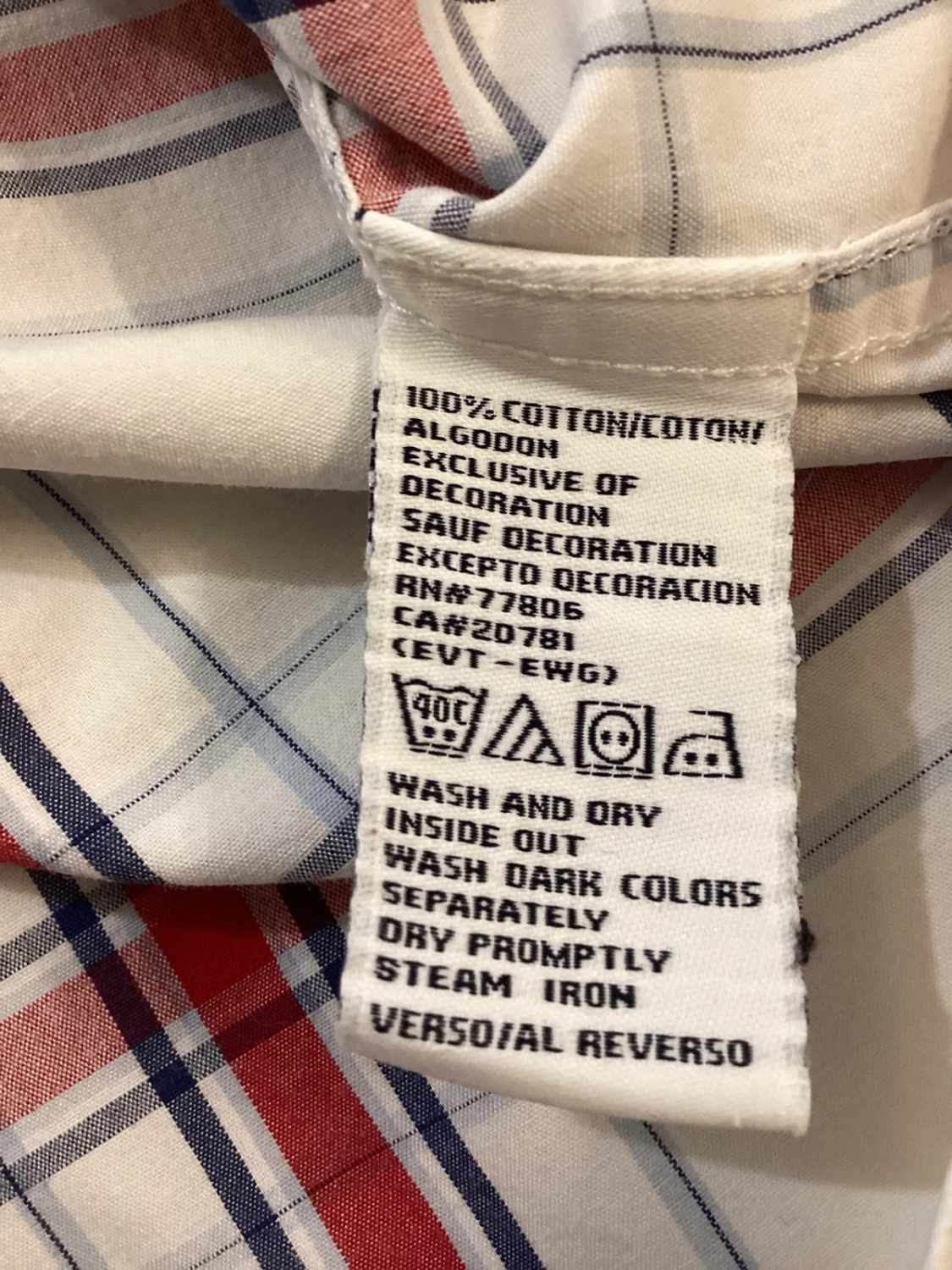 🌊 Chemise Tommy Hilfiger à Carreaux - Blanc/Rouge/Marine - Taille L/G