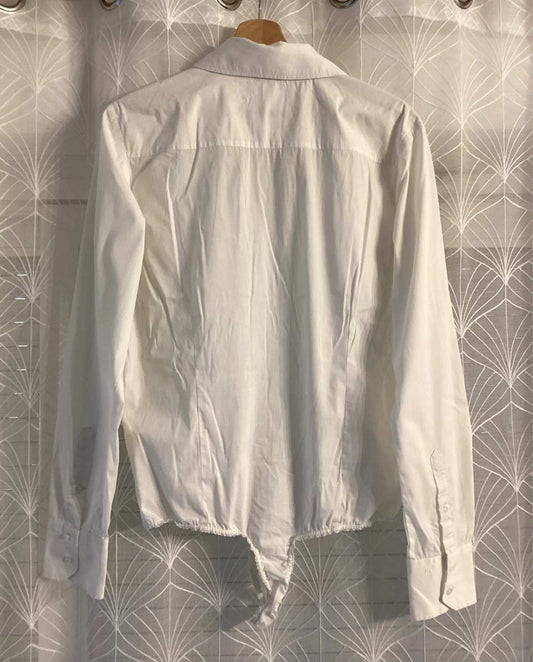 👚 Body Camicia Silvian Heach - Bianco - Taglia L - Cotone/Elastan