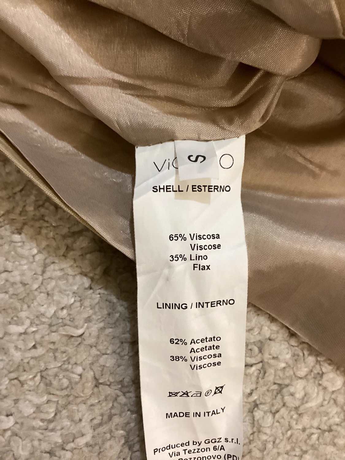 🧶 Gilet Vicolo - Beige - Taille S - Viscose/Lin