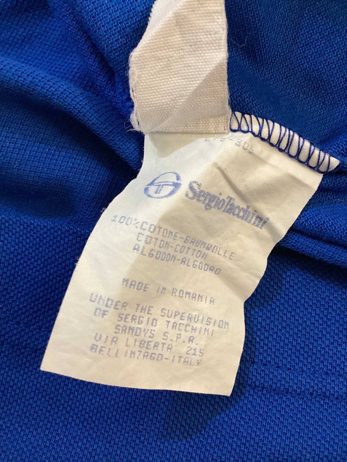🔵 Polo Sergio Tacchini - Bleu - Taille M