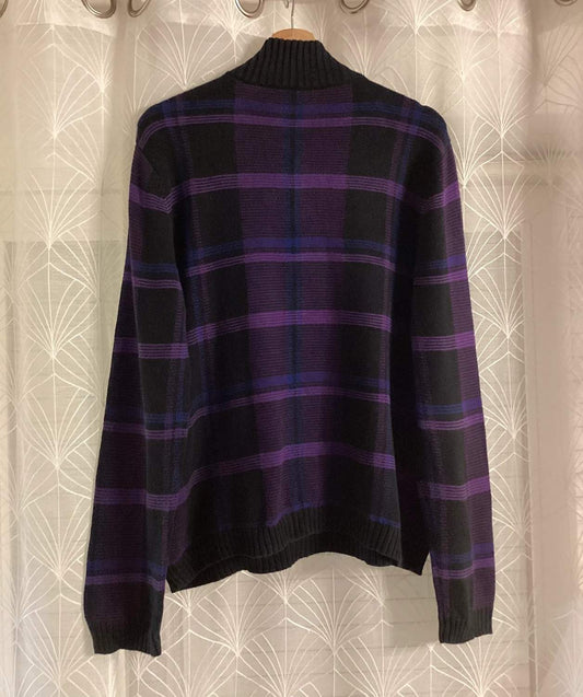 Sweat à Carreaux Lauren Ralph Lauren - Noir/Violet/Bleu - Taille M