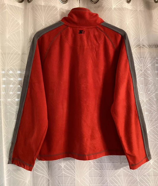 🔴🐘 Start Fleece Sweater - Red & Grey - Size L