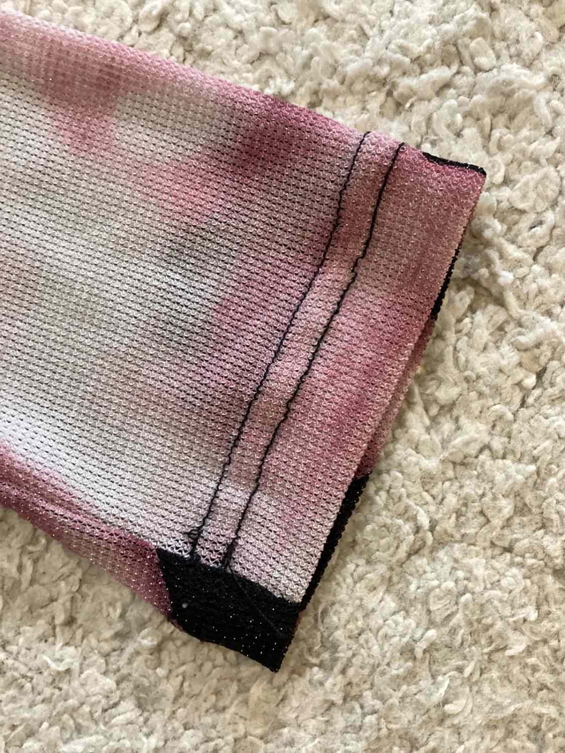 Blouse Transparente - Noir & Rose