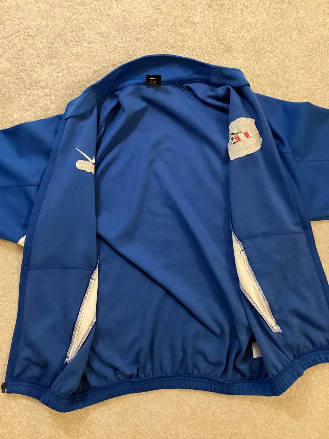 Veste de Sport Nike - Bleu & Blanc - Taille L/G