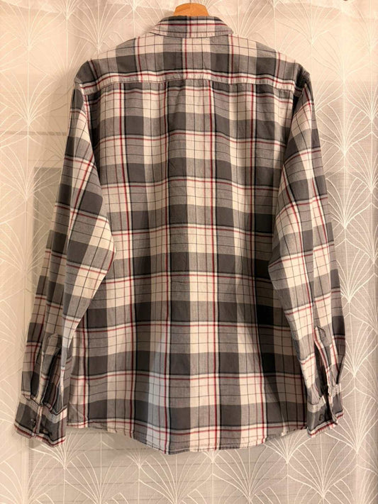 Chemise Wrangler - Carreaux Gris/Blanc/Rouge/Noir