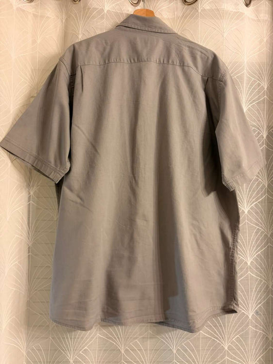Wrangler Men Shirt - Gray - Short Sleeves - Size XL/TG