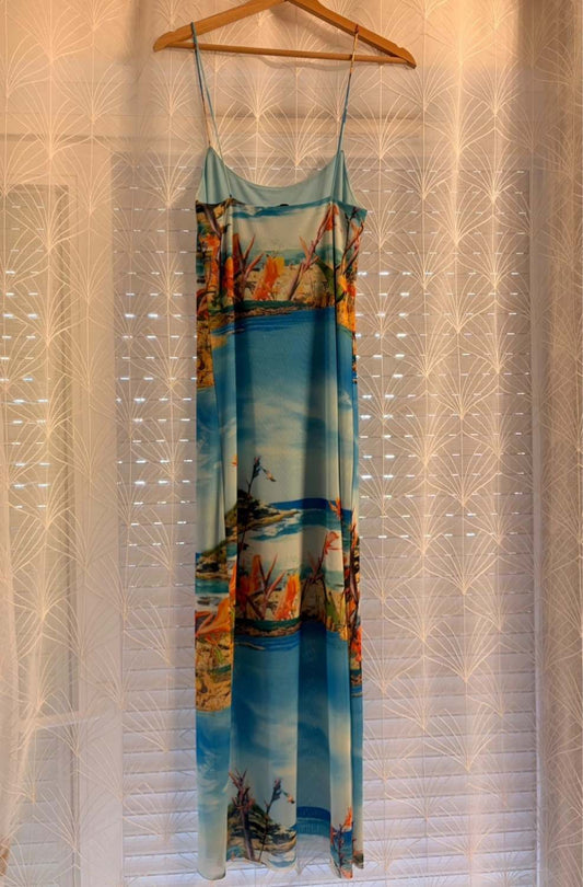 Robe Zara Imprimé Plage - Taille S