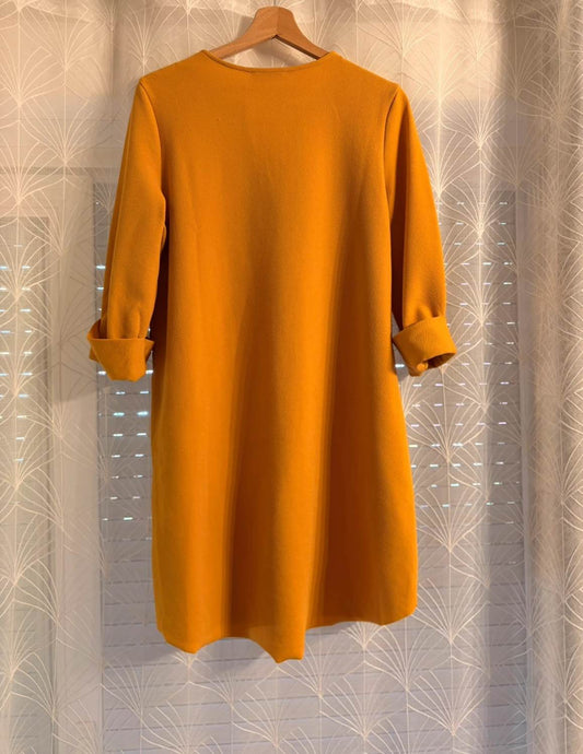 💛🌞 Tunique Zara Moutarde Col V - Éclat & Légèreté