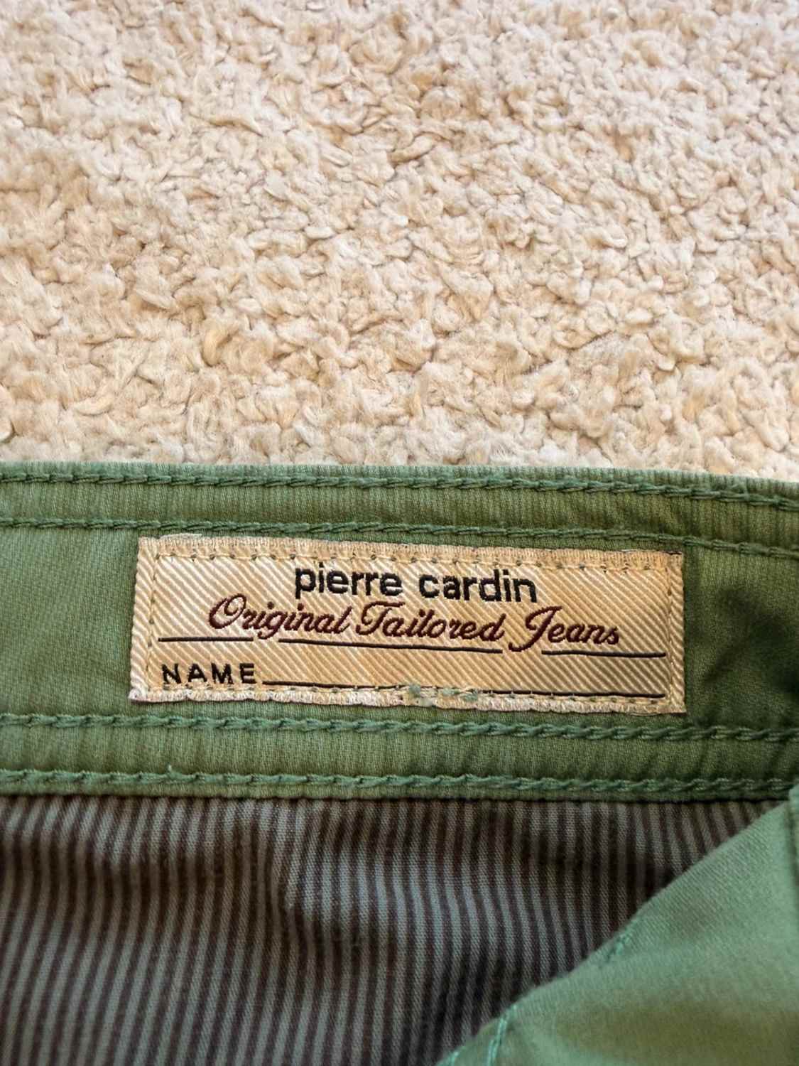 Pantalon Pierre Cardin Tailored Jeans Fit Vert - W28