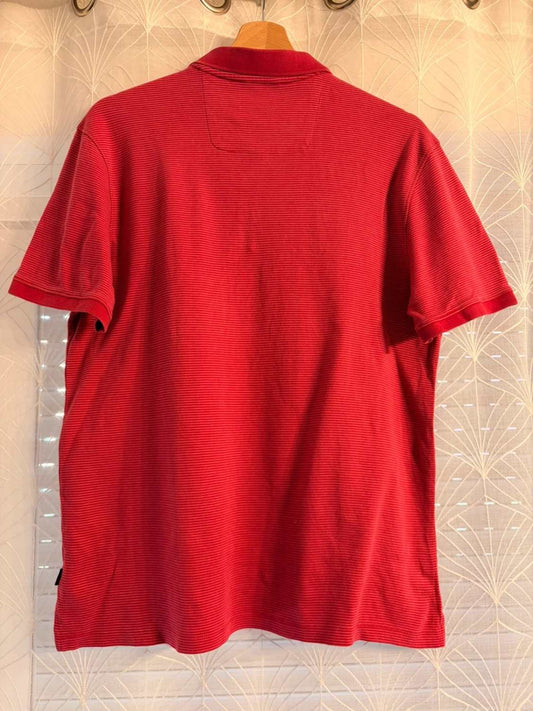 Polo Calvin Klein a Rayas Rojo/Blanco - Algodón Líquido y Elegante