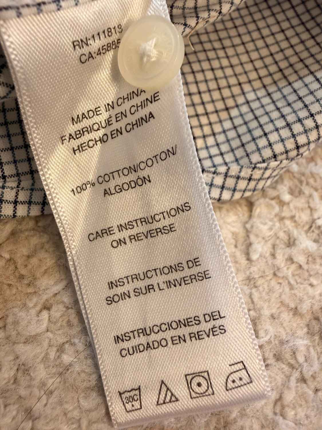 Camicia Michael Kors - A Quadri Bianco/Blu/Nero - Taglia M