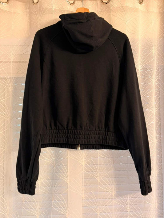 Felpa Nike Air Crop con Cappuccio Nera - Streetwear & Audace