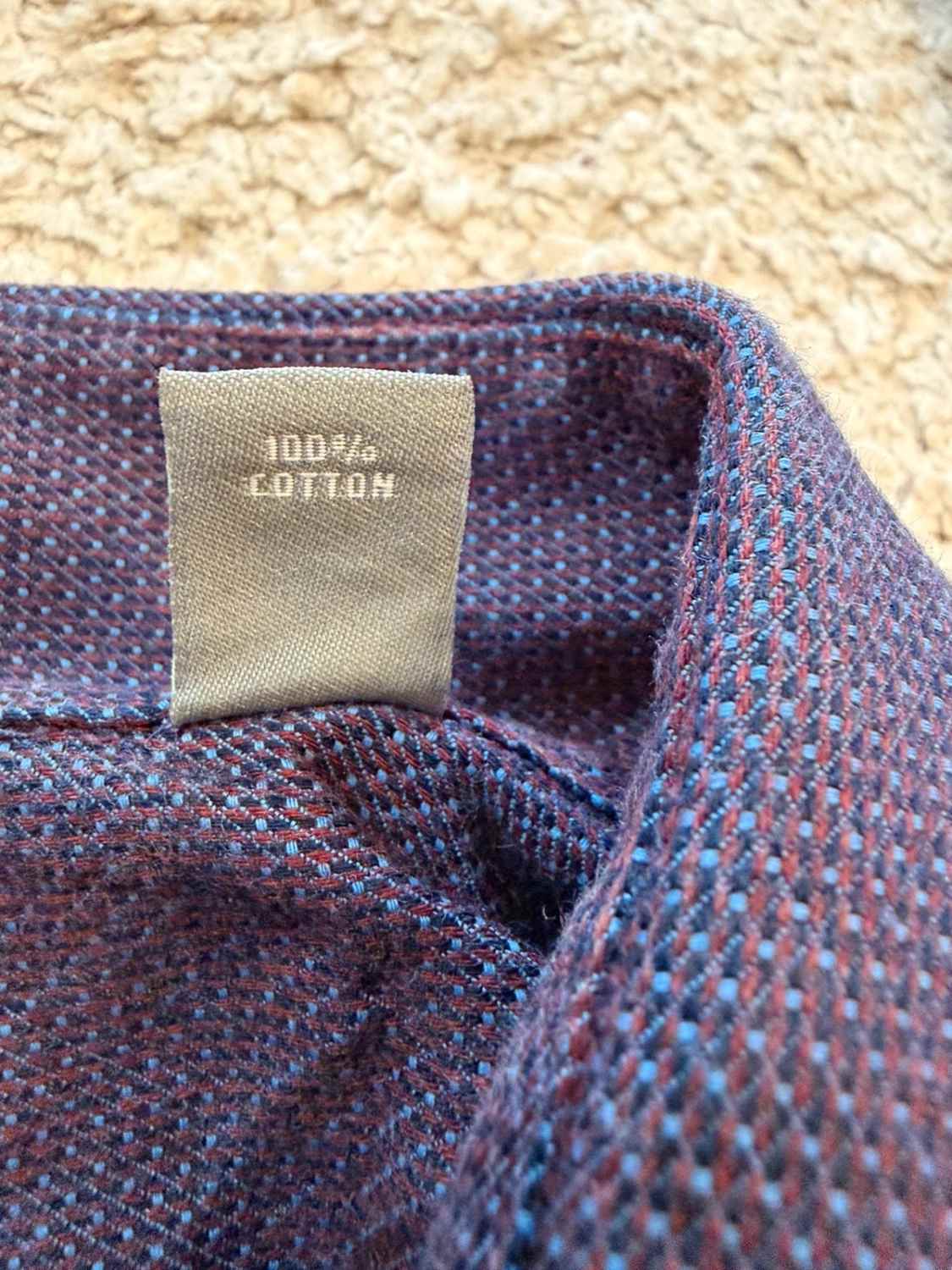 💜💙 Chemise Michael Kors Homme Slim Fit - Violet & Bleu Clair - Taille L