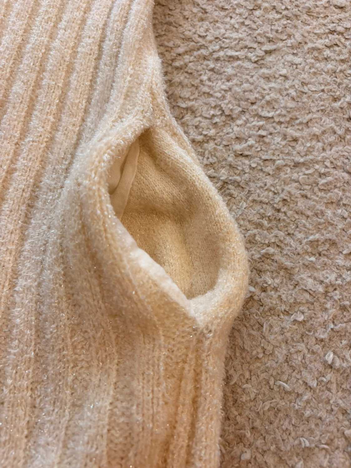 🤍🐑 Cardigan Laura Biagiotti Crème - Long & Luxueusement Doux