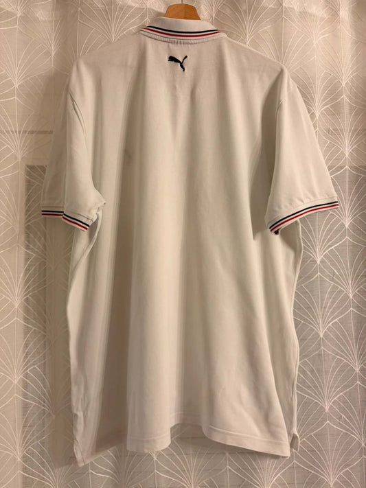 🔴 Polo Puma con Logo Bordado Blanco - Deportivo y Cómodo
