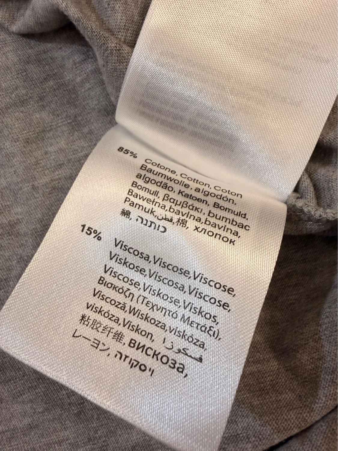 🐺T-shirt Replay Logo Imprimé Gris - Luxe Décontracté Italien