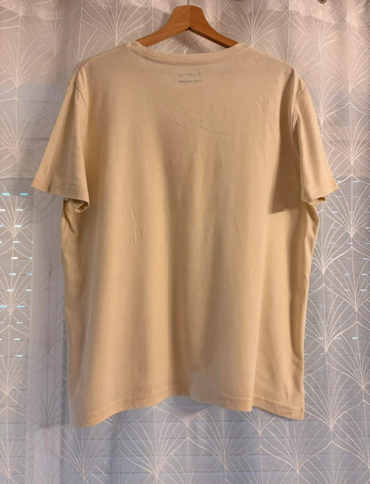 🤍🎾 T-shirt Lotto Crème - Sportif & Minimaliste