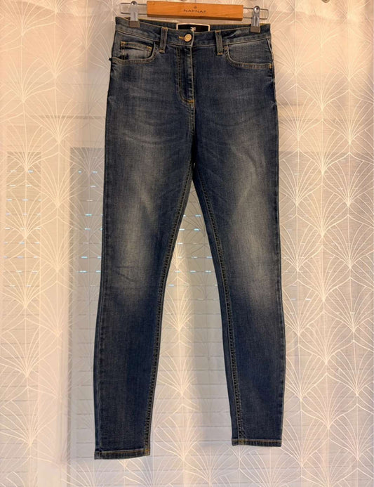 💎👖 Jeans Elisabetta Franchi Bleu - Luxe, Coupe Skinny & Élastique