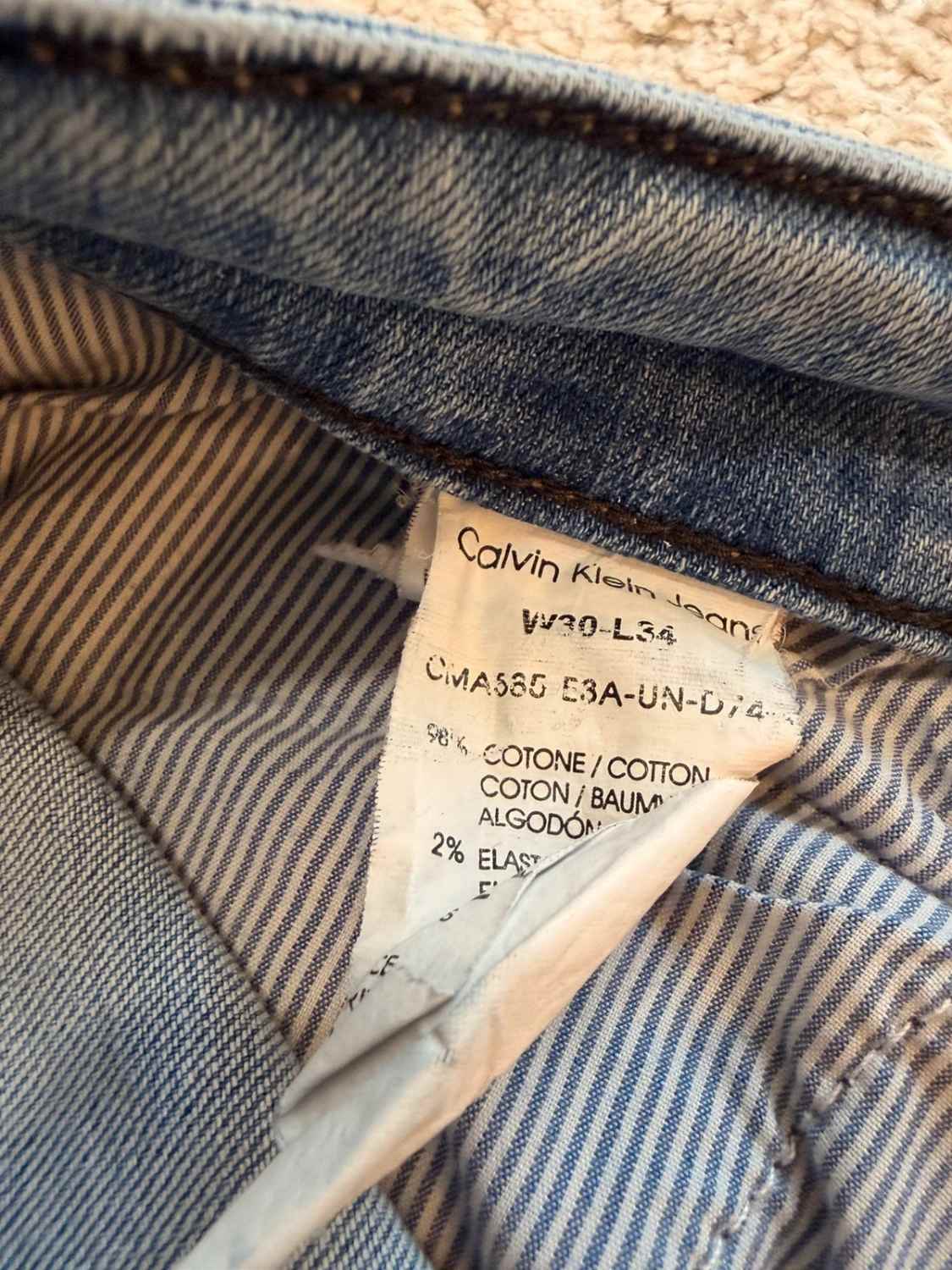 Jeans Calvin Klein Skinny Bleu Clair - Taille W30