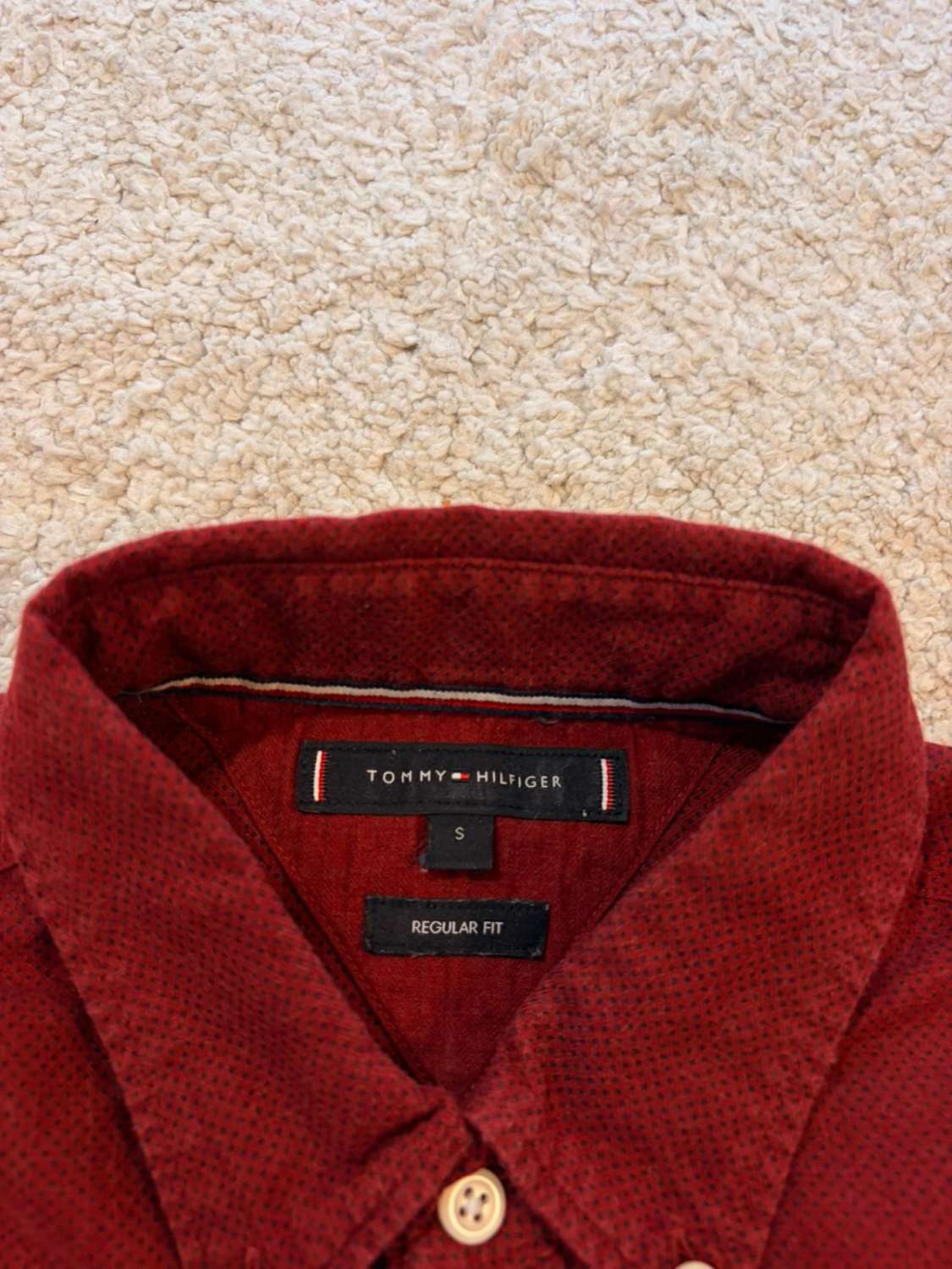 Tommy Hilfiger Regular Fit Shirt Burgundy