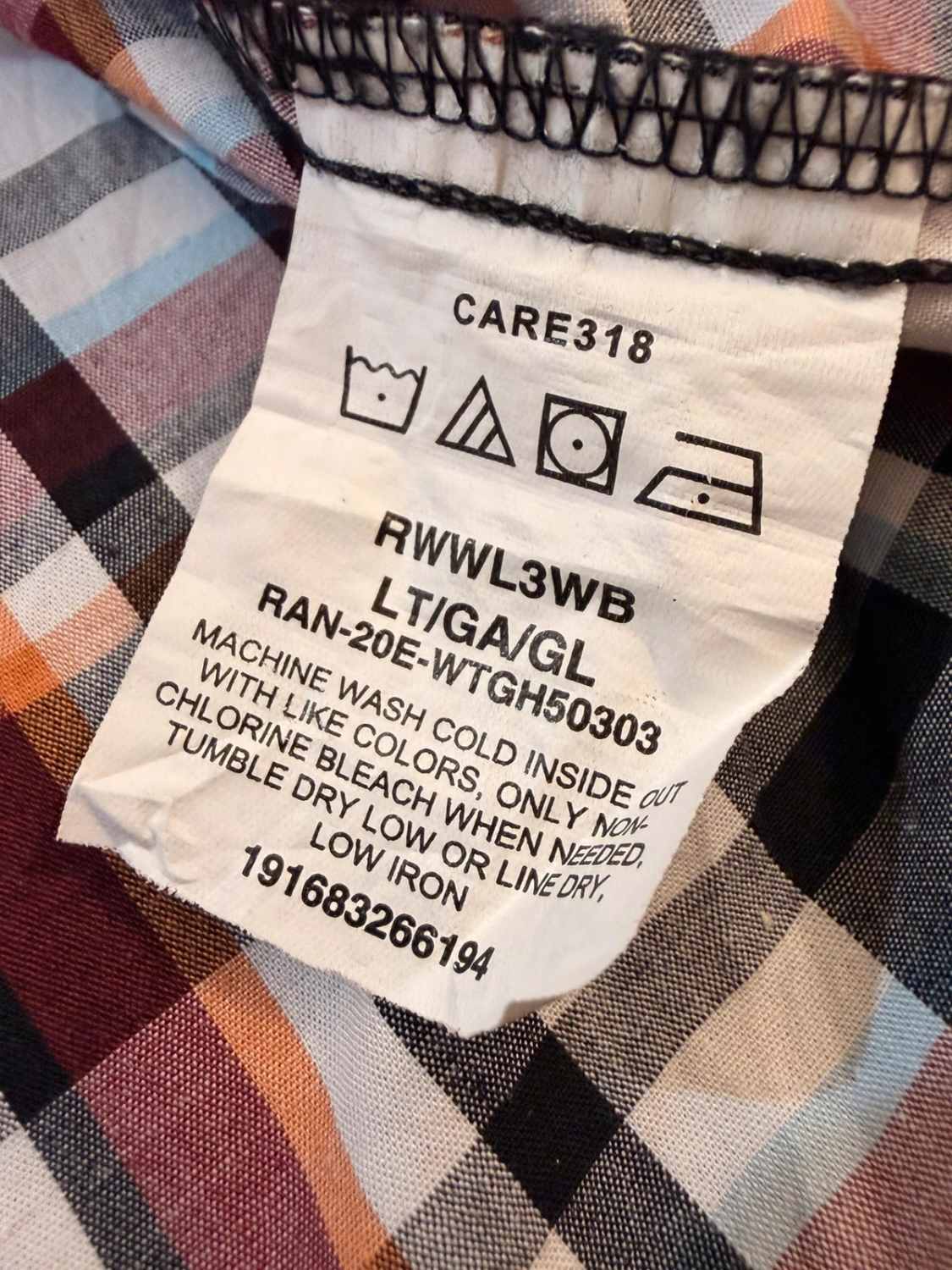 Camisa Wrangler Rugged Wear Resistente a Arrugas a Cuadros