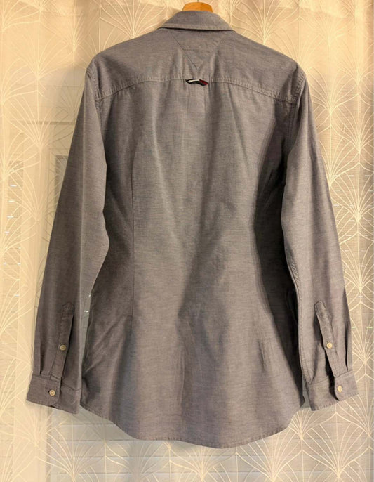 Tommy Jeans Slim Fit Light Blue Shirt - Sharp & Modern Cut