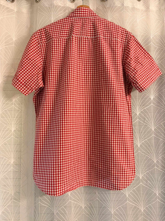 Tommy Hilfiger Short Sleeve Shirt with Red/White Plaid