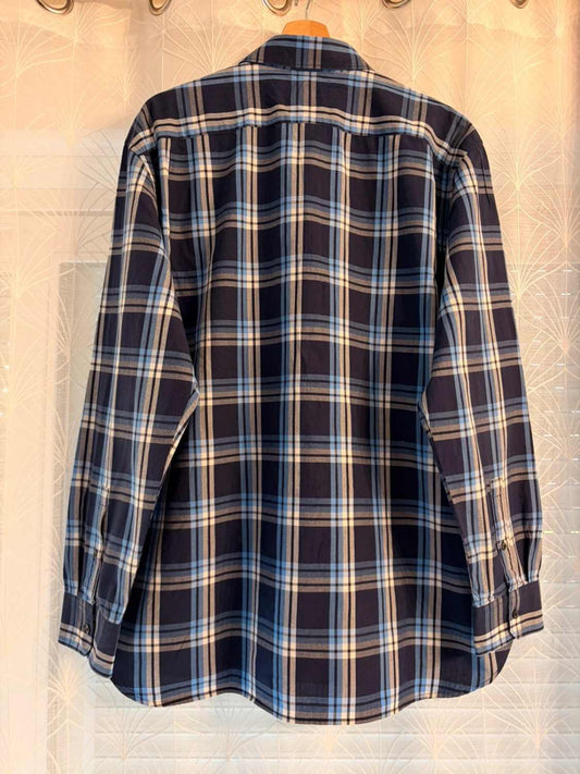 Camisa Michael Kors xadrez Marinho/Azul Claro/Cinzento - Elegância Urbana