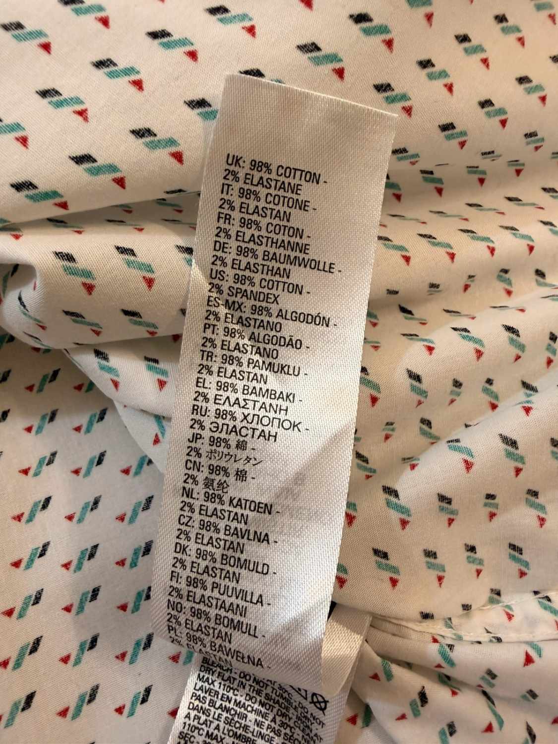 🎨 Chemise Diesel Blanc à Motif Coloré - Audacieuse & Branchée